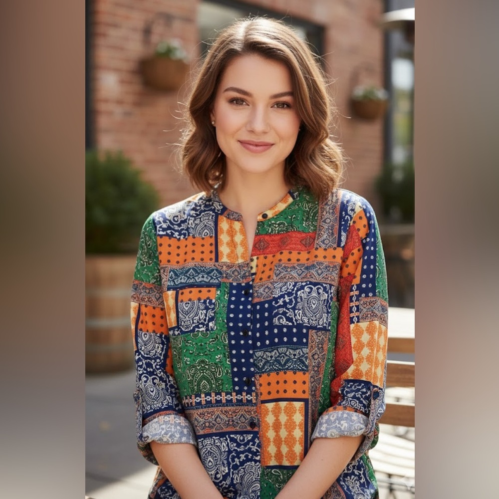 Calvin Klein vintage button‎ down shirt size XL - Picture 4 of 8